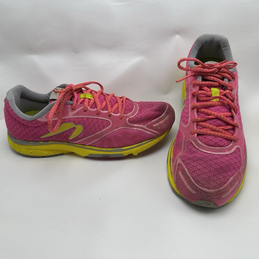 Newton Gravity III Running Shoes W000214 Pink/Yellow/Gray Women's Size 8.5